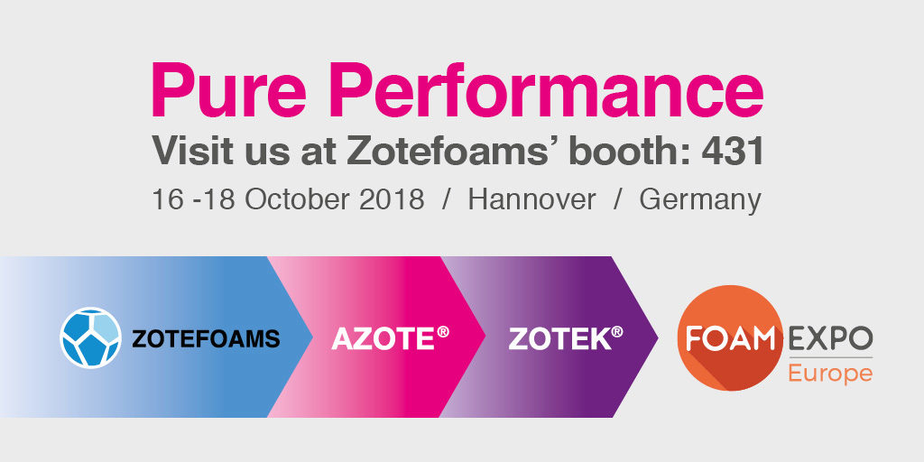 Zotefoams Pure Performance at Foam Expo Europe