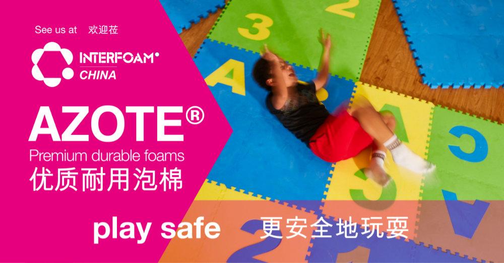AZOTE polyolefin foams are the ideal non-toxic material for children's toys and playmats